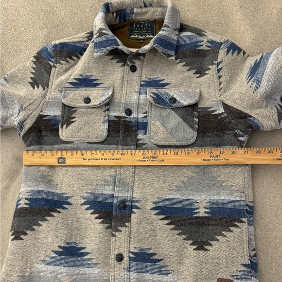 JACHS New York Wool Blend Shirt Southwestern Jacket M Native Navajo Nwt - Picture 4 of 6